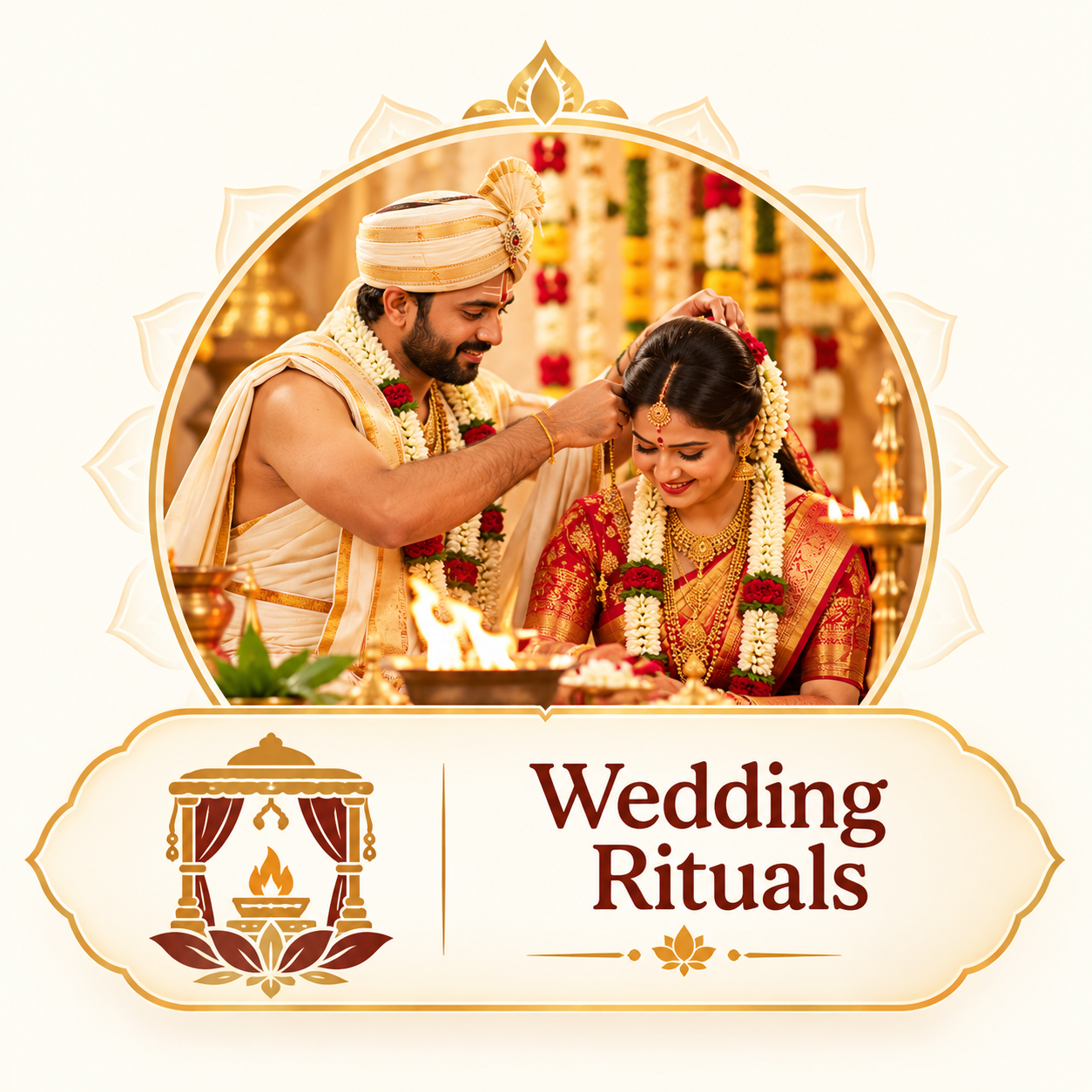 Traditional wedding ceremony decorations